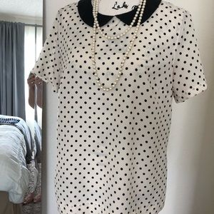 Peter pan collar blouse